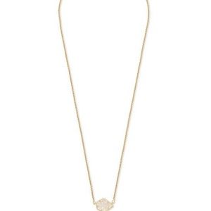 Kendra Scott Tess Gold Necklace with pouch